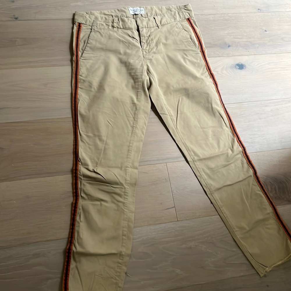 Nili lotan trouser with tape blue and orange